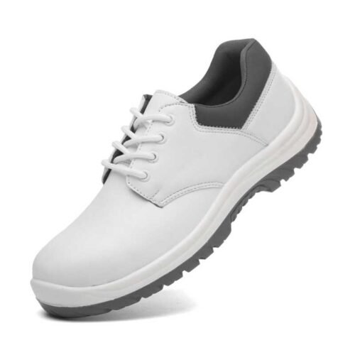 White Microfiber Laboratory Shoes