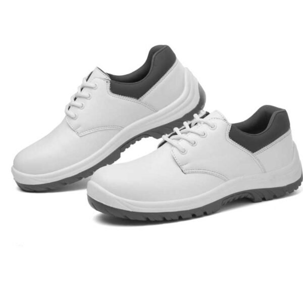 White Microfiber Laboratory Shoes