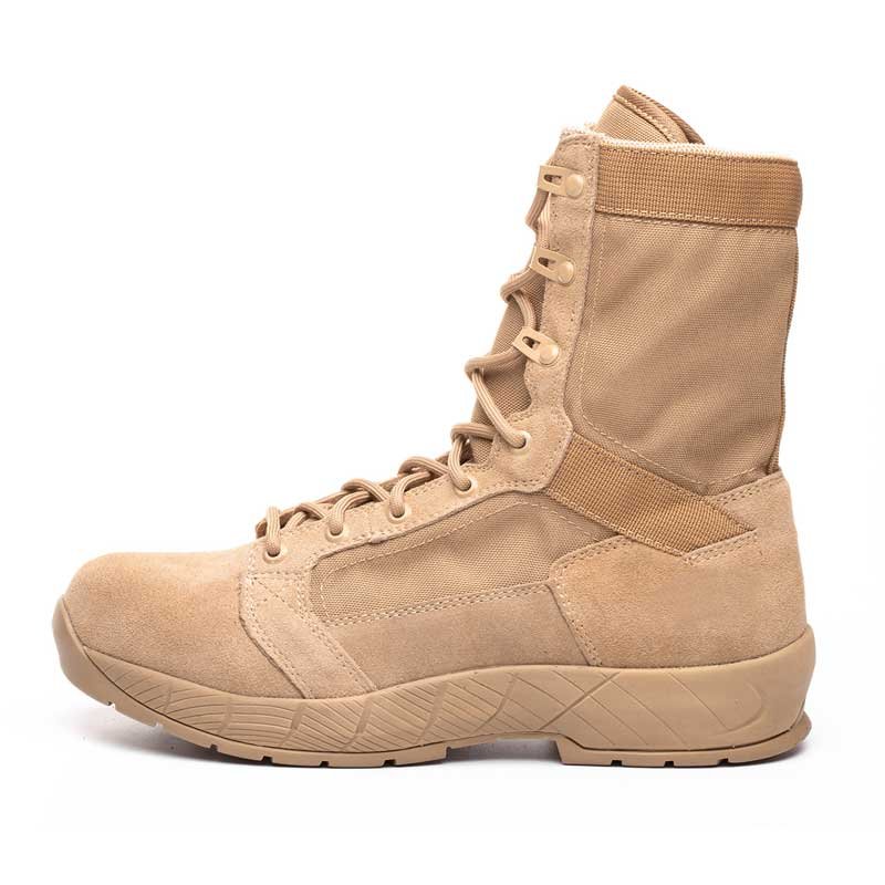 Military Boots In Tan Color